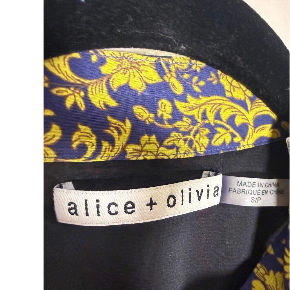 Alice + Olivia Prija Patchwork Blouse Sz. S - Picture 4 of 8